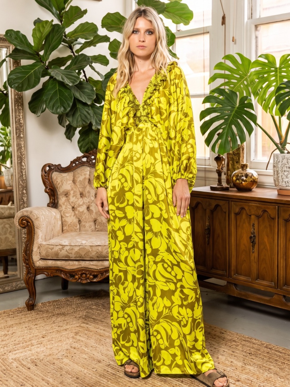 Jumpsuit Smocked w/ Ruffles
